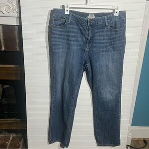 L.L. Bean Favorite Fit Straight Leg Jeans Plus Size 18